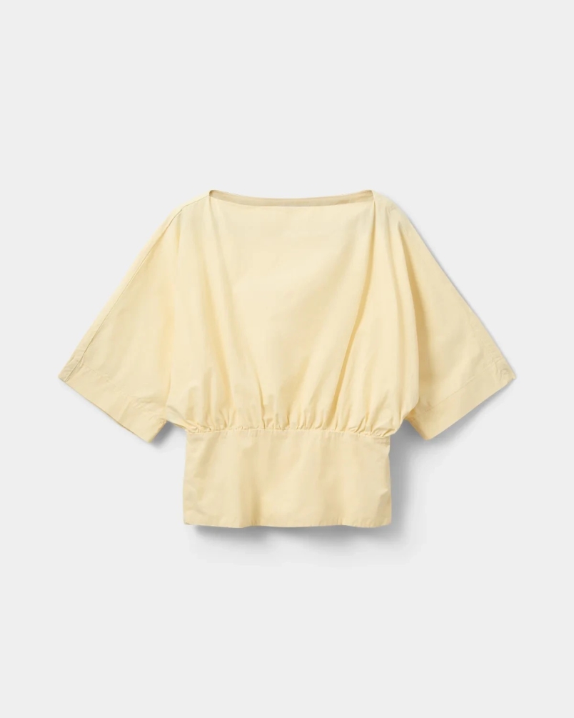 Sofie Schnoor Mikka boat-neck blouse light yellow