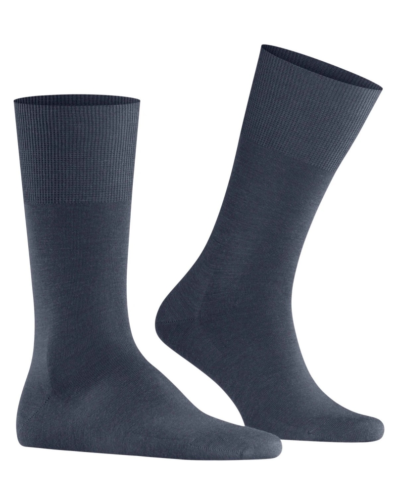 FALKE Airport Socks dark blue melange 6688