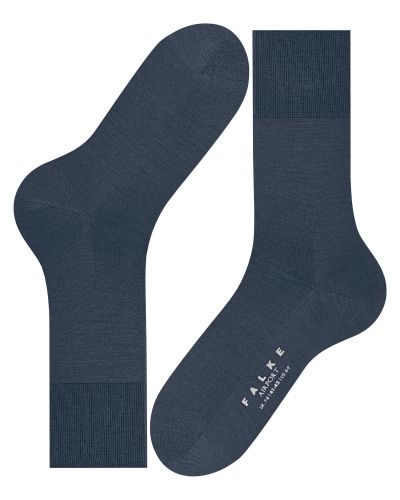 FALKE Airport Socks dark blue melange 6688