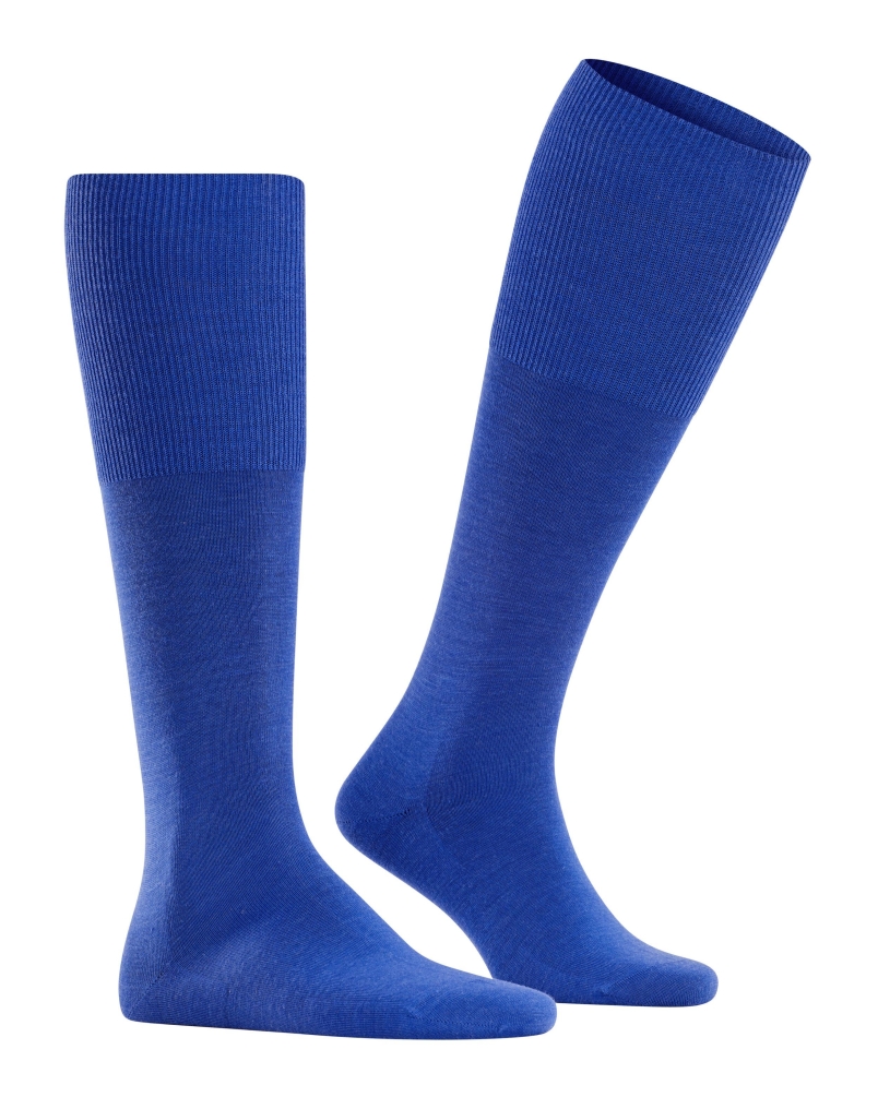 Falke Airport heren kniekousen sapphire