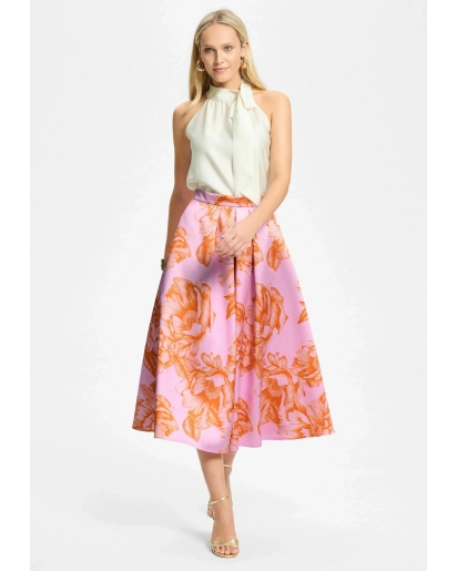 SWING Swing Pleated skirt rose dusty orange