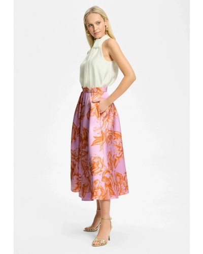 Swing Pleated skirt rose dusty orange rose/dusty orange