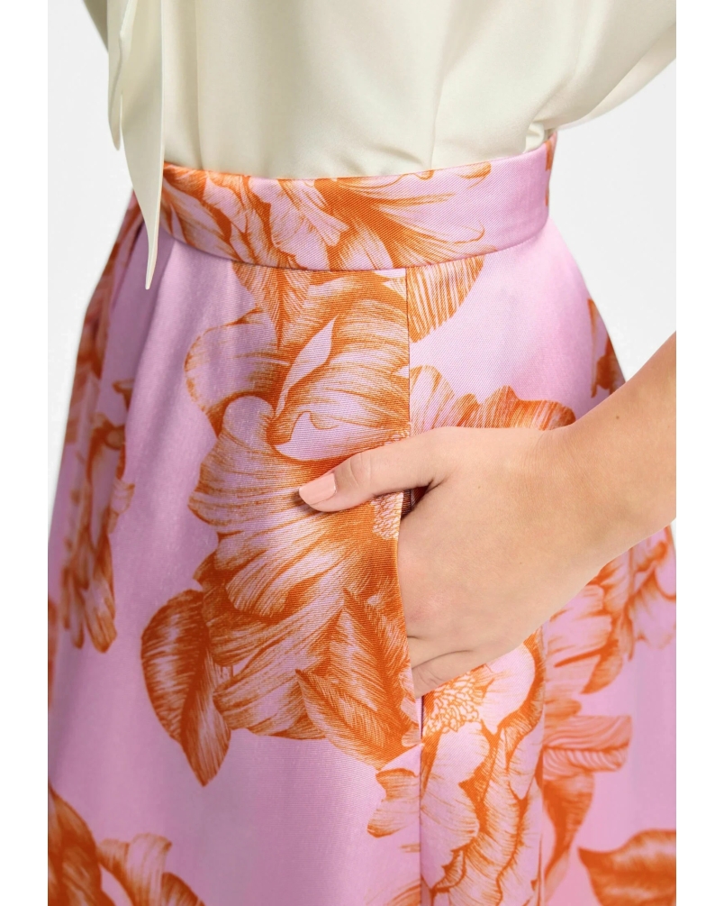 Swing Pleated skirt rose dusty orange rose/dusty orange
