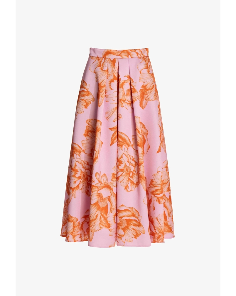 Swing Pleated skirt rose dusty orange rose/dusty orange