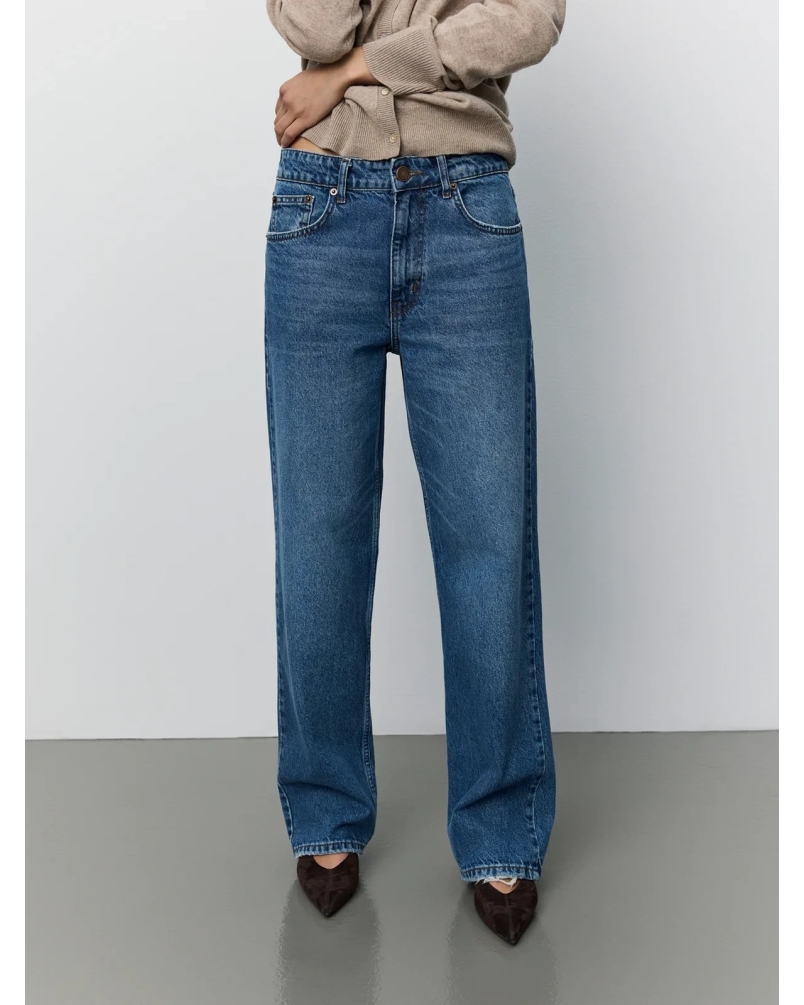Sofie Schnoor Rio mid waist jeans denim blue -2