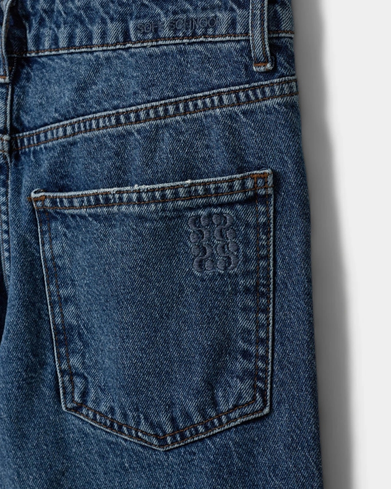 Sofie Schnoor Rio mid waist jeans denim blue -2