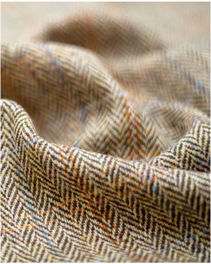 Wellington of Bilmore London sand herringbone