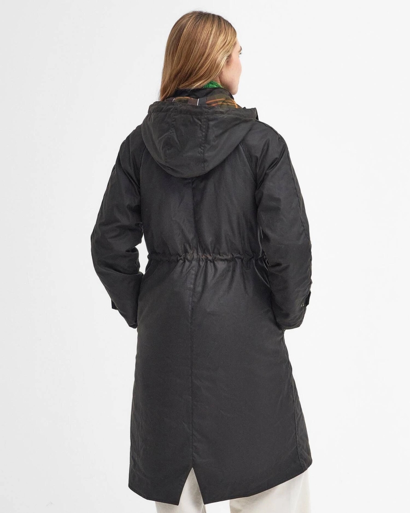 Barbour Long Cannich wax coat olive