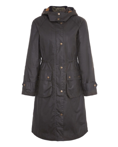Barbour Long Cannich wax coat olive