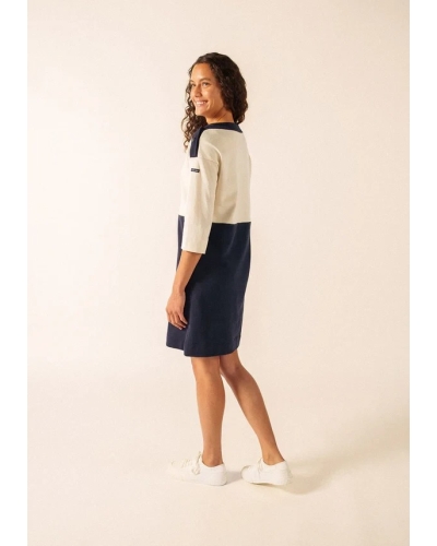 Saint James Dali x Isabelle Ballu navy/ecru.