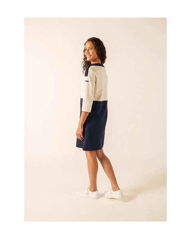 Saint James Dali x Isabelle Ballu navy/ecru.