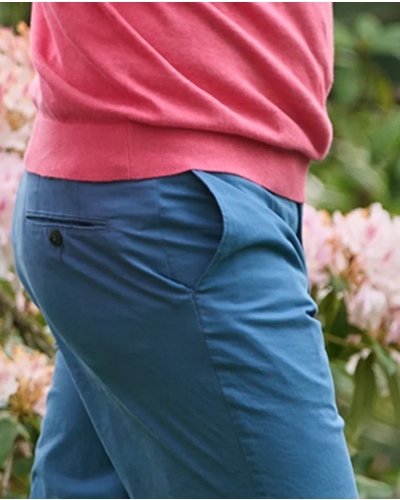 Wellington of Bilmore Mr. Jones fine men's chino blue