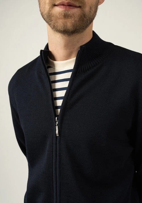 Saint James Colorado II Cardigan navy