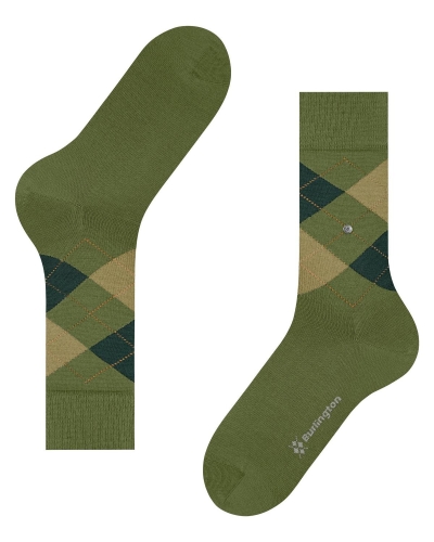 Burlington Edinburgh heren sokken jade