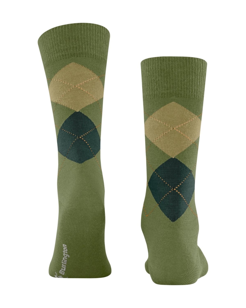 Burlington Edinburgh heren sokken jade