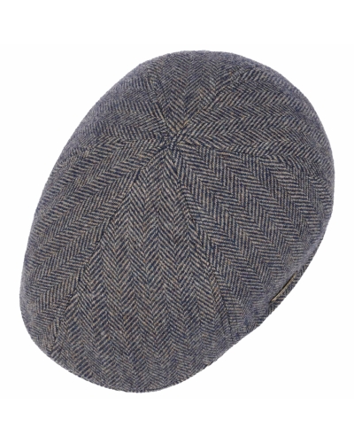 Stetson Texas wool herringbone navy/beige-