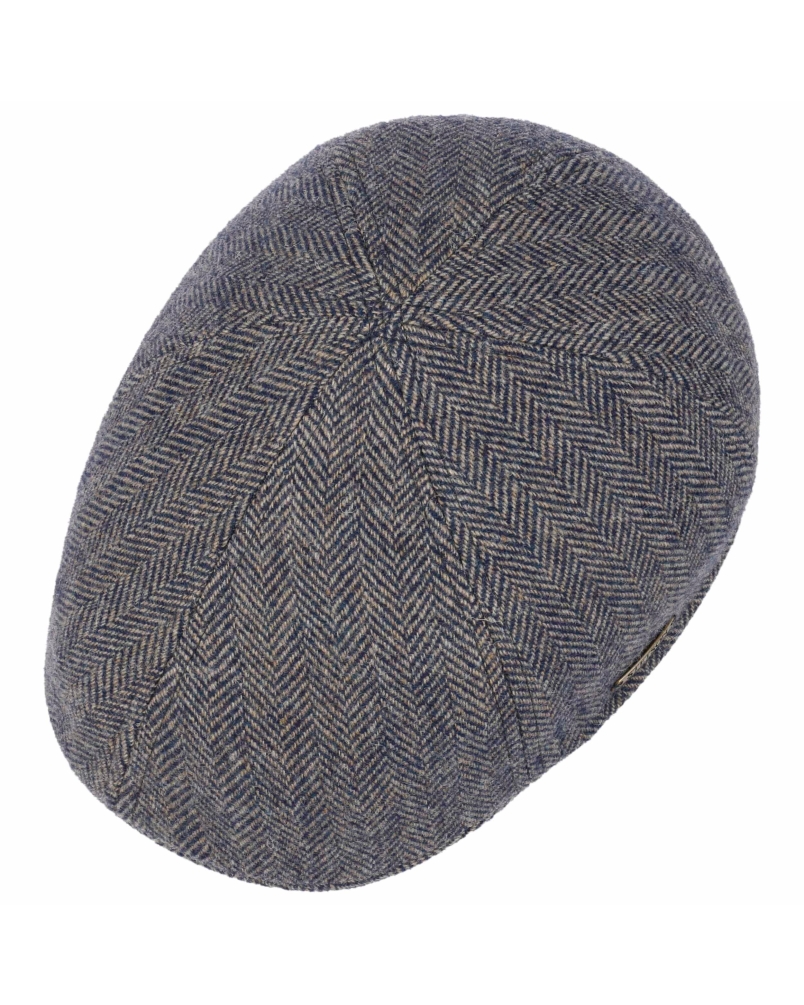 Stetson Texas wool herringbone navy/beige-