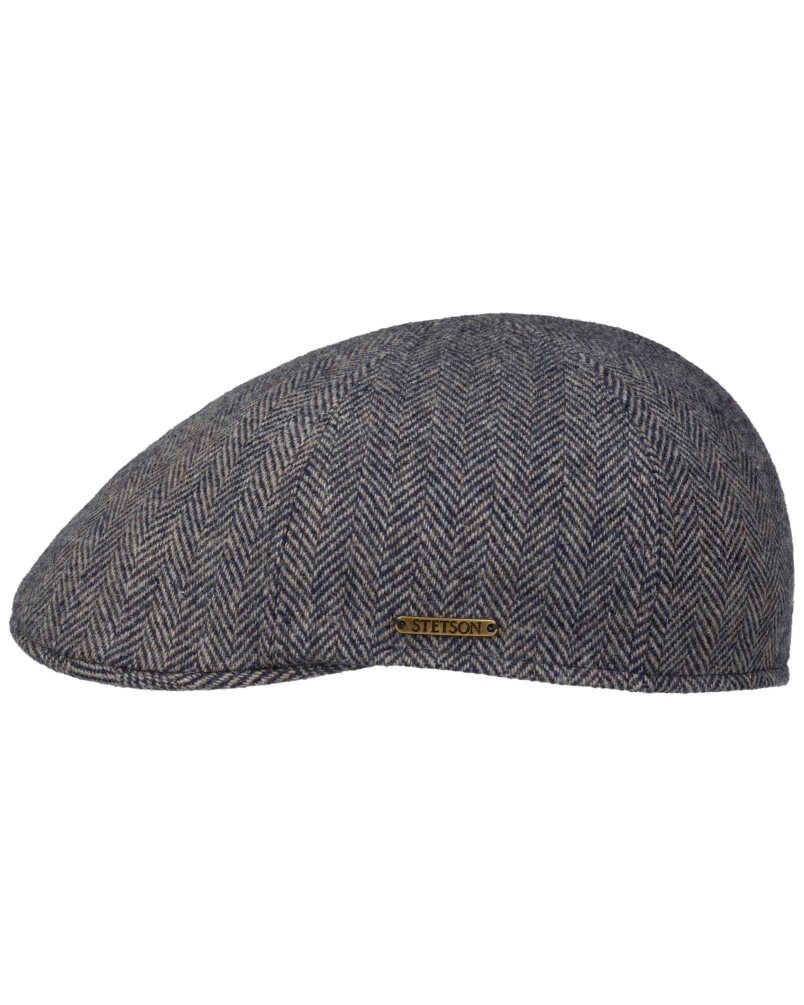Stetson Texas wool herringbone navy/beige-