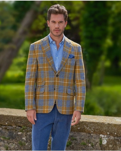 Wellington of Bilmore London amber check