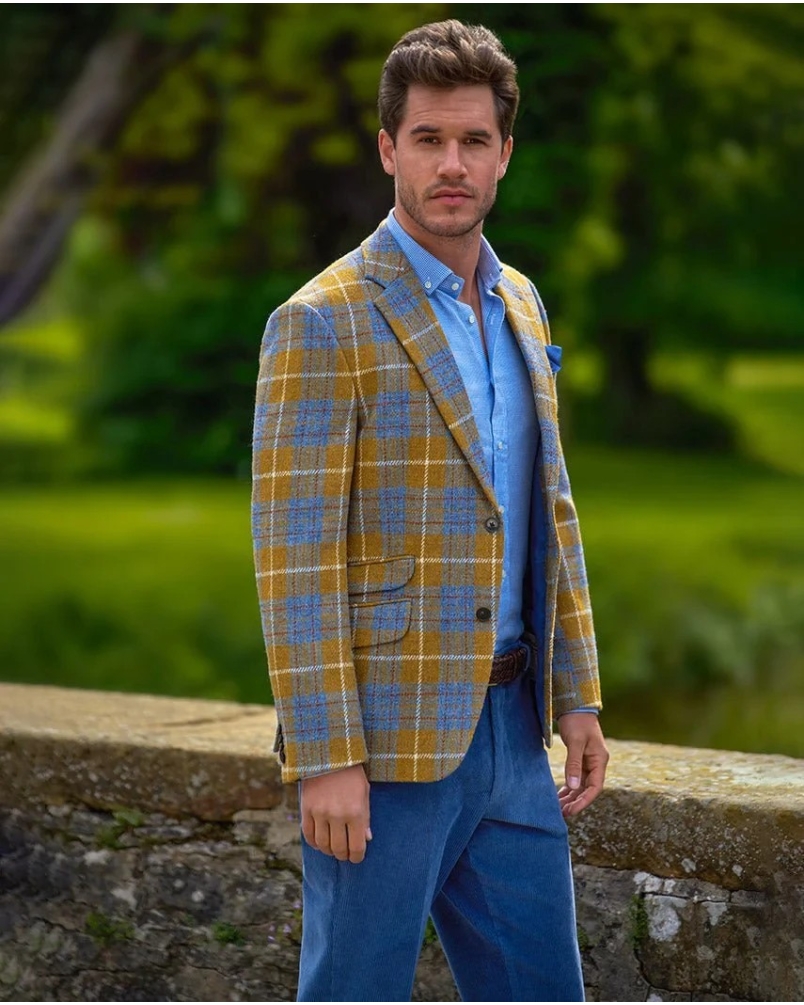 Wellington of Bilmore London amber check
