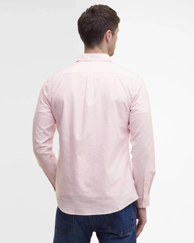 Barbour Oxtown striped tailored shirt pink
