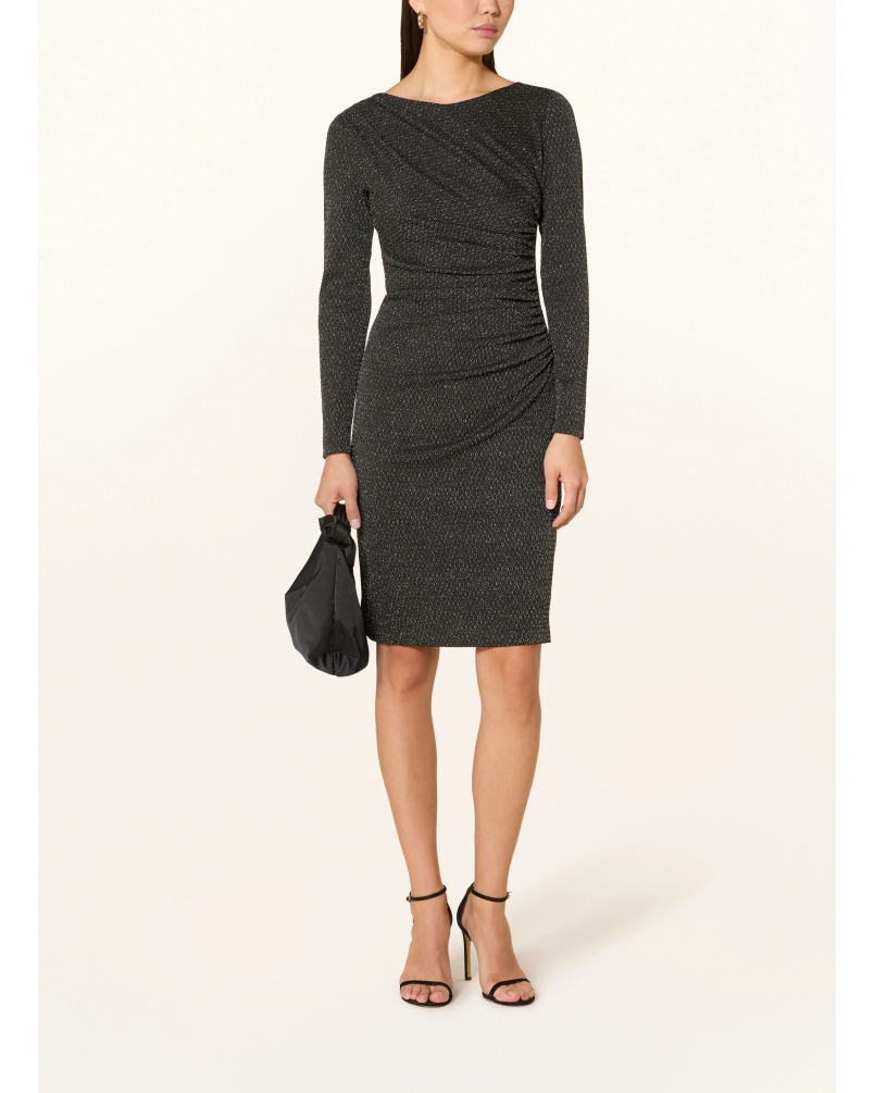 Swing Cocktail dress black silver black/silver