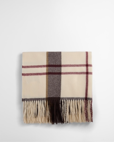 Barbour Harriet tartan scarf tn91 light muted tartan
