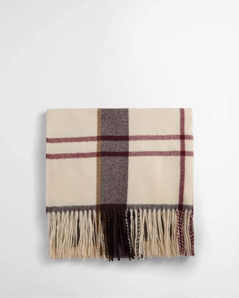 Barbour Harriet tartan scarf tn91 light muted tartan