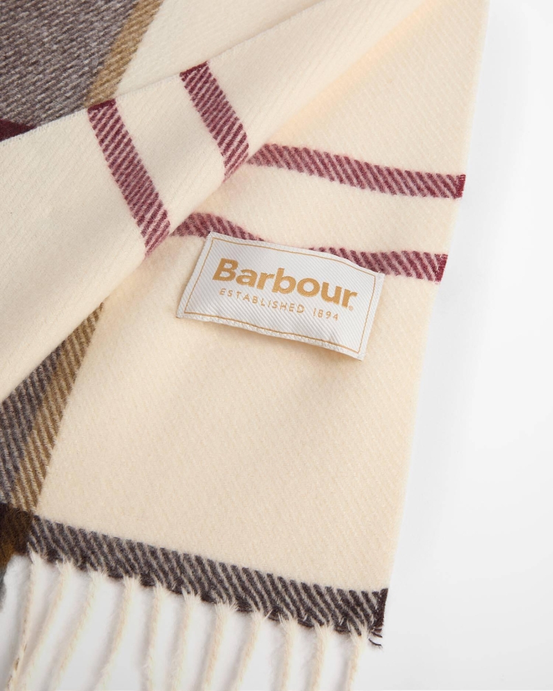Barbour Harriet tartan scarf tn91 light muted tartan