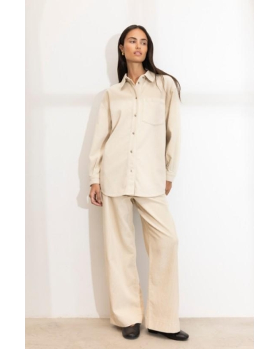Camilla Pihl Alex cord shirt greige