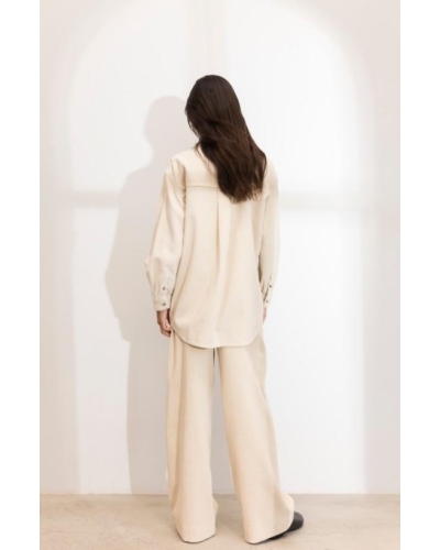 Camilla Pihl Alex cord shirt greige
