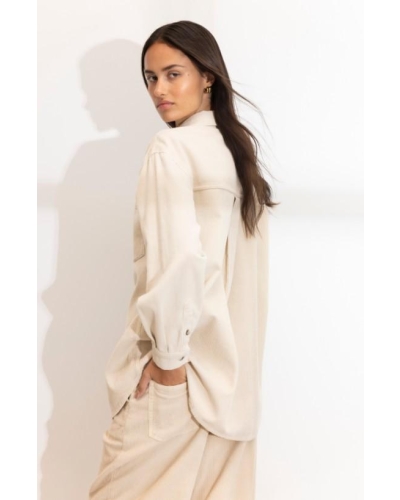 Camilla Pihl Alex cord shirt greige