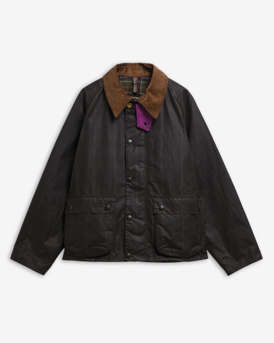 Babour x Paul Smith Transport windowpane wax jacket rustic/bark