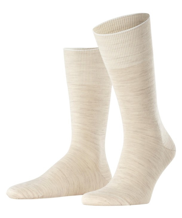 Falke Airport heren sokken beige melange