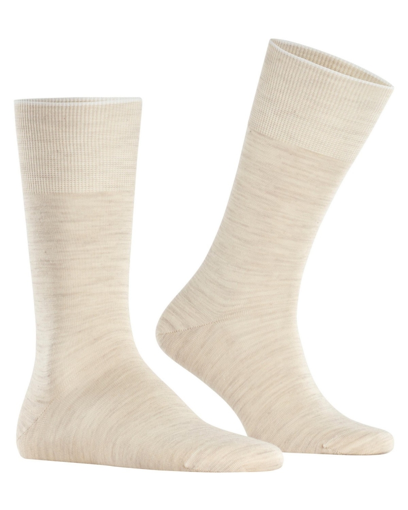 Falke Airport heren sokken beige melange