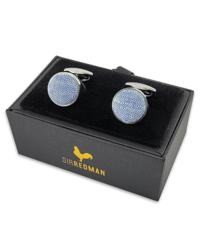 CUFFLINKS CHARMING CHAMBRE BLUE