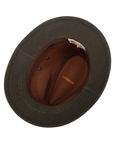 Stetson Traveller Waxed Cotton brown-