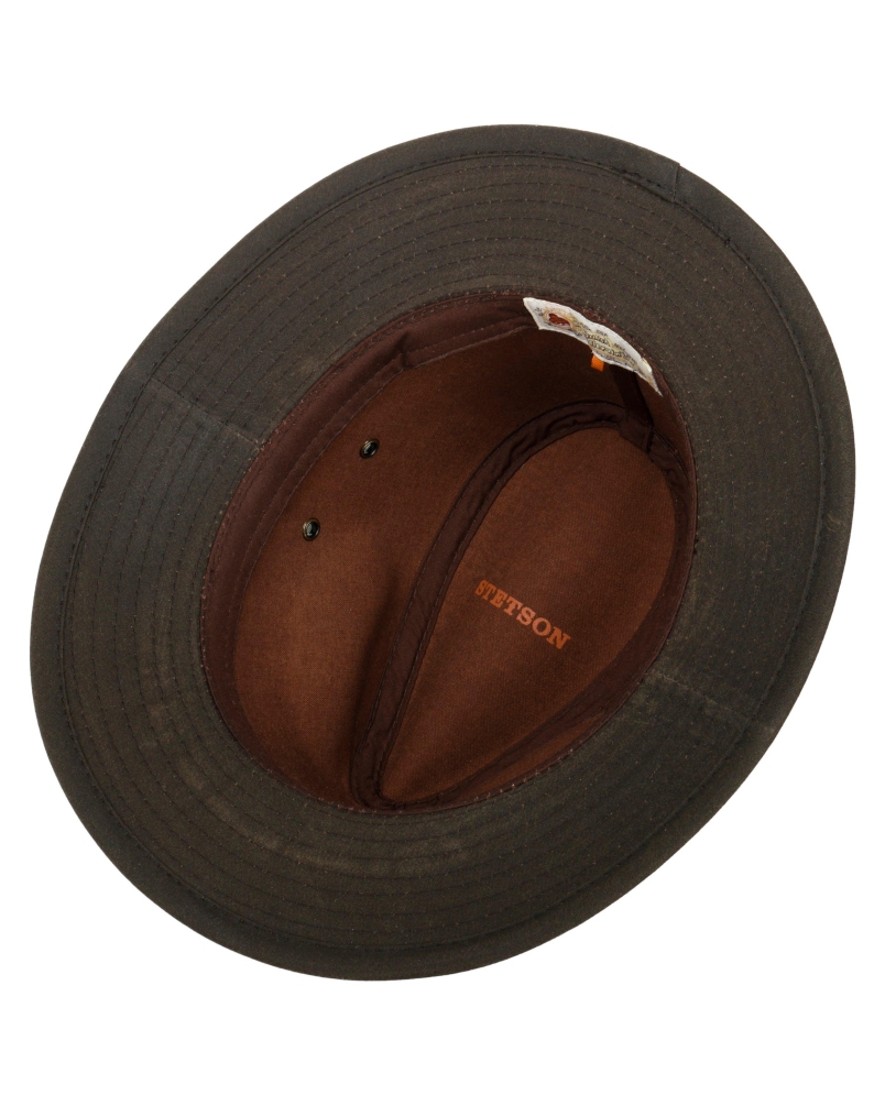 Stetson Traveller Waxed Cotton brown-