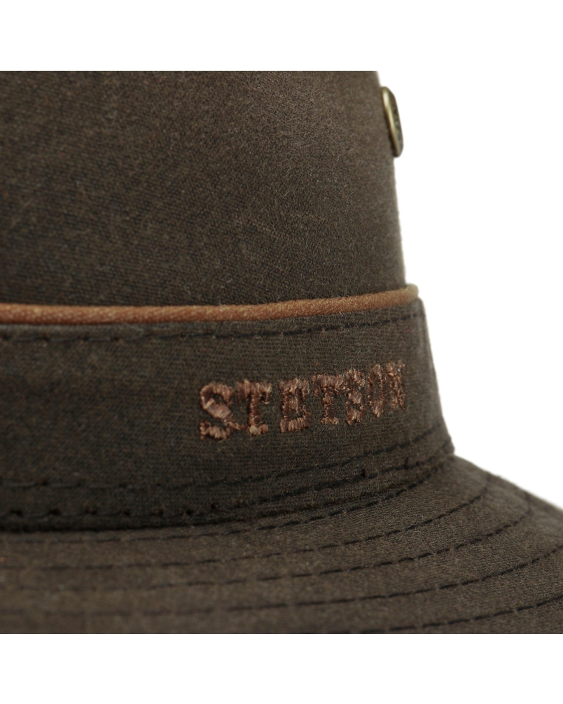 Stetson Traveller Waxed Cotton brown-