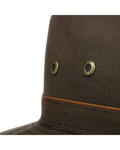 Stetson Traveller Waxed Cotton brown-
