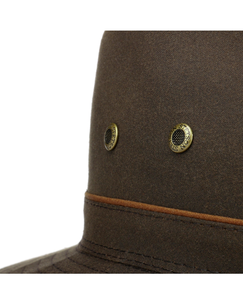 Stetson Traveller Waxed Cotton brown-