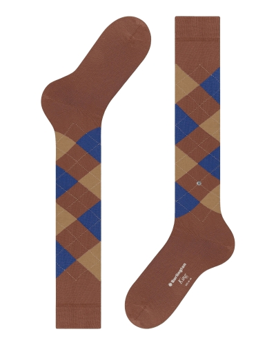 Burlington King heren kniekousen clay