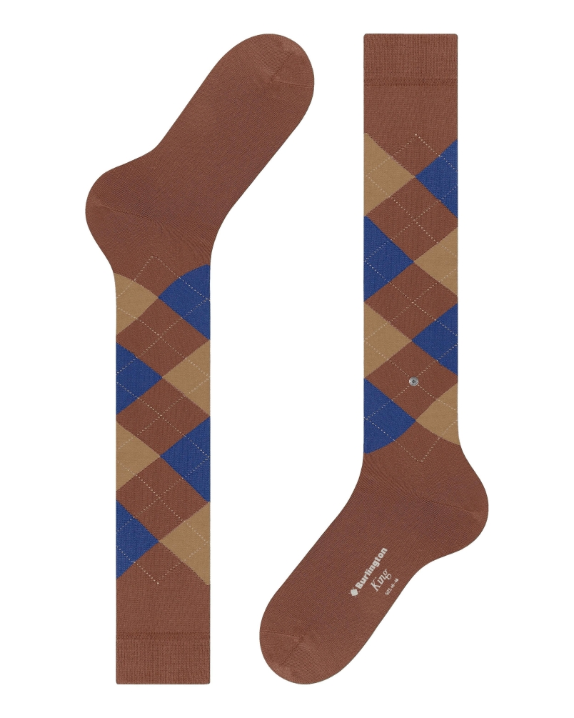 Burlington King heren kniekousen clay