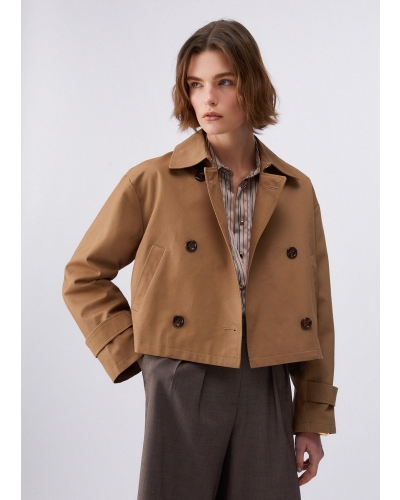 Liu Jo short trench coat brown brown