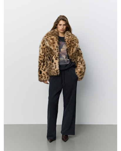 SOFIE SCHNOOR Sofie Schnoor Laurie faux fur leopard jacket