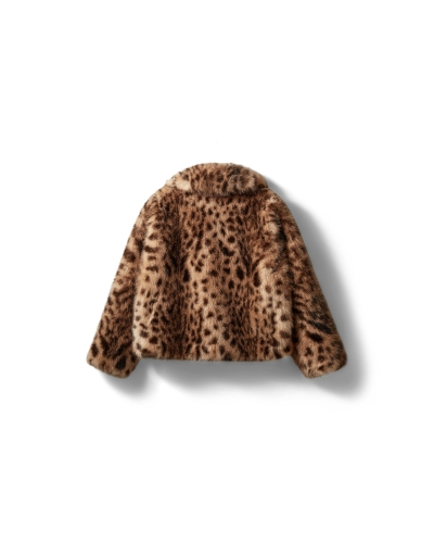 Sofie Schnoor Laurie faux fur leopard jacket leopard