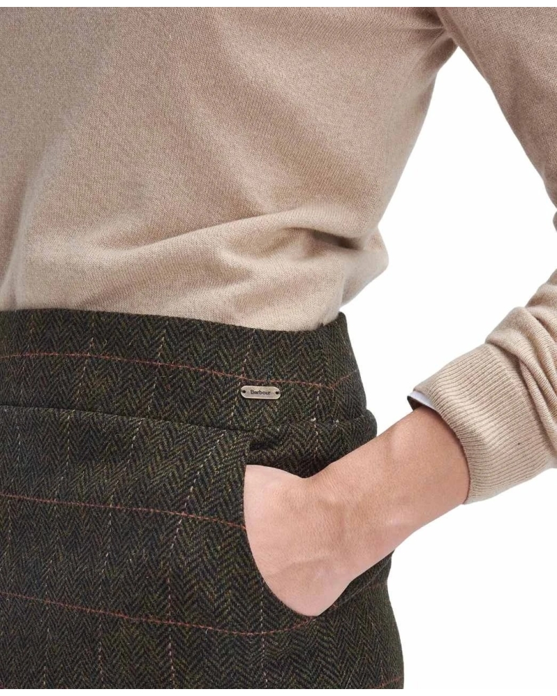Barbour Birch mini skirt spiced pumpkin