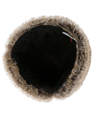 Stetson Bomber cap cowhide brown/black
