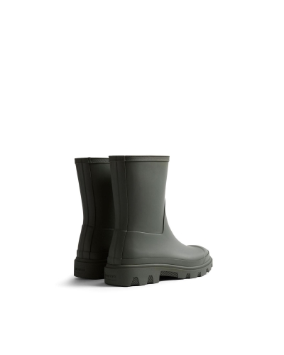 Hunter Unisex Downpour short wellington boots dark olive