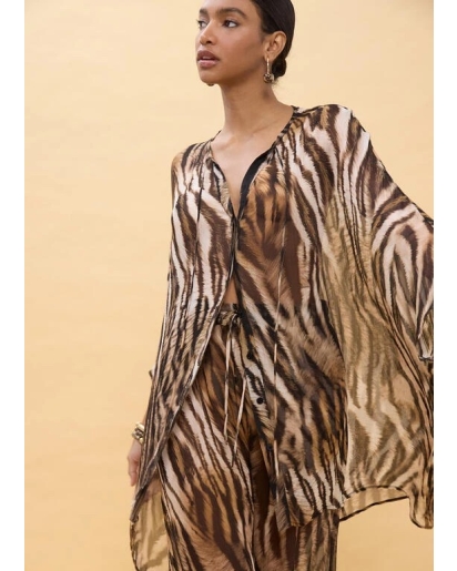 LOLA CASADEMUNT Lola Casademunt Zebra print shirt